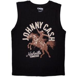 Johnny Cash Unisex Adult Nashville Concert Tank Top / Black